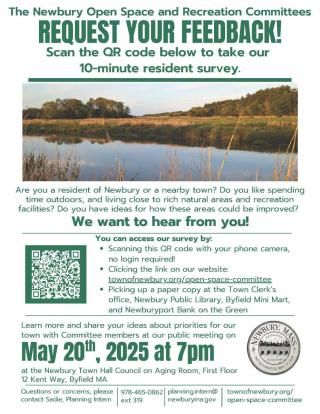 Open Space - Rec Committee Public Meeting Flyer