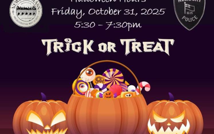 Flyer Image states: Trick or Treat Hours will be Friday, October 31 from 5:30 pm to 7:30 pm